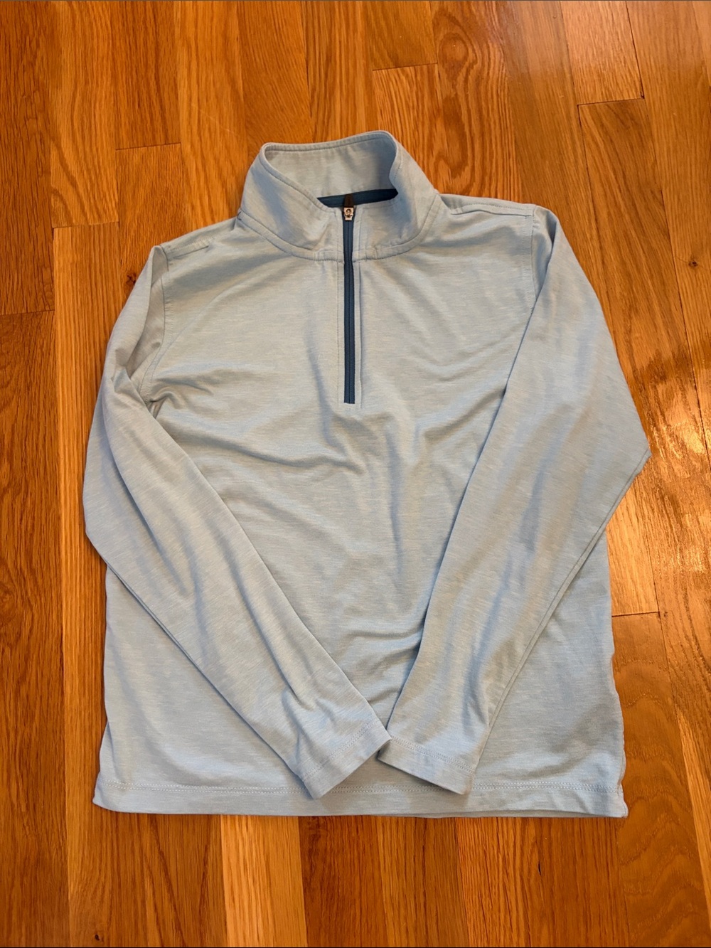 Crewcuts Light Blue Long Sleeve Half-Zip Top